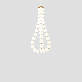 Glass Pearl Necklace Chandelier