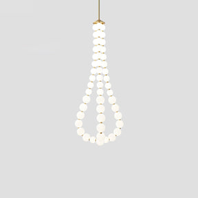 Glass Pearl Necklace Chandelier