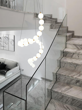 Glass Pearl Necklace Chandelier