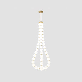 Glass Pearl Necklace Chandelier