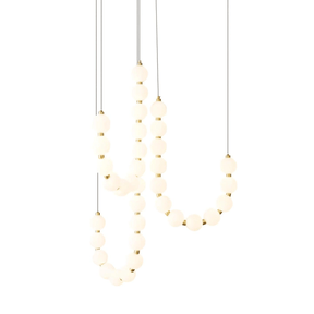 Glass Pearl Necklace Chandelier