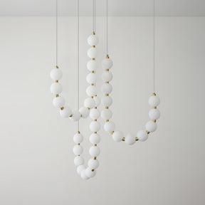 Glass Pearl Necklace Chandelier