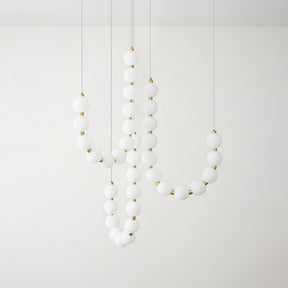 Glass Pearl Necklace Chandelier
