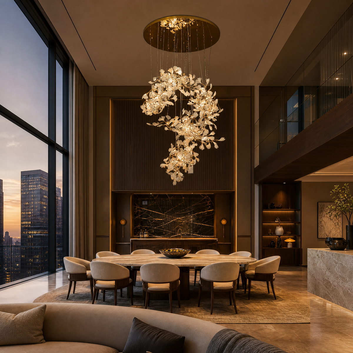 Petalo Ceramic Chandelier