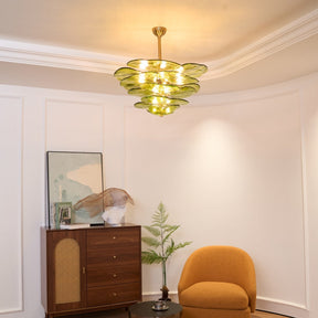 Petal Layered Murano Glass Chandelier