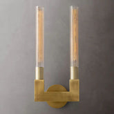 Cannele Glass Double Wall Sconce