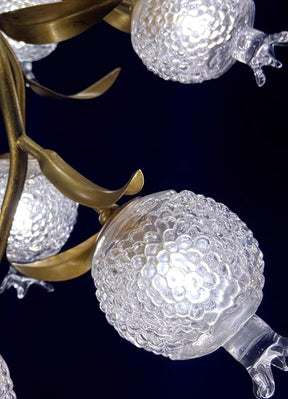 Pomegranate Brass Branch Chandelier