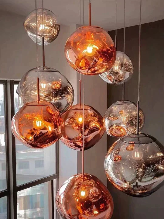 Modern Rock Glass Special Shape Pendant Lighting