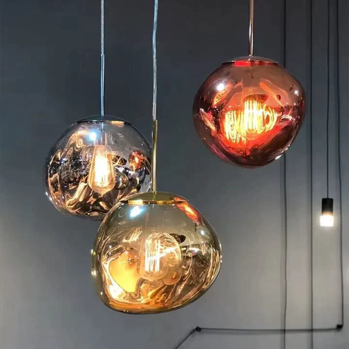 Modern Rock Glass Special Shape Pendant Lighting