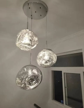 Modern Rock Glass Special Shape Pendant Lighting