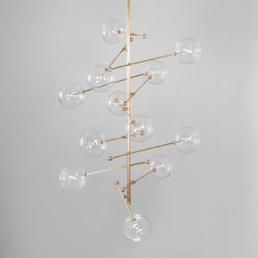 RD15 12-Light Modern Brass Chandelier - Schwung