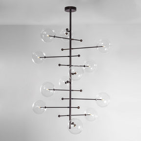 RD15 12-Light Modern Brass Chandelier - Schwung