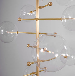 RD15 12-Light Modern Brass Chandelier - Schwung