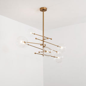 RD15 8-Light Modern Brass Chandelier - Schwung