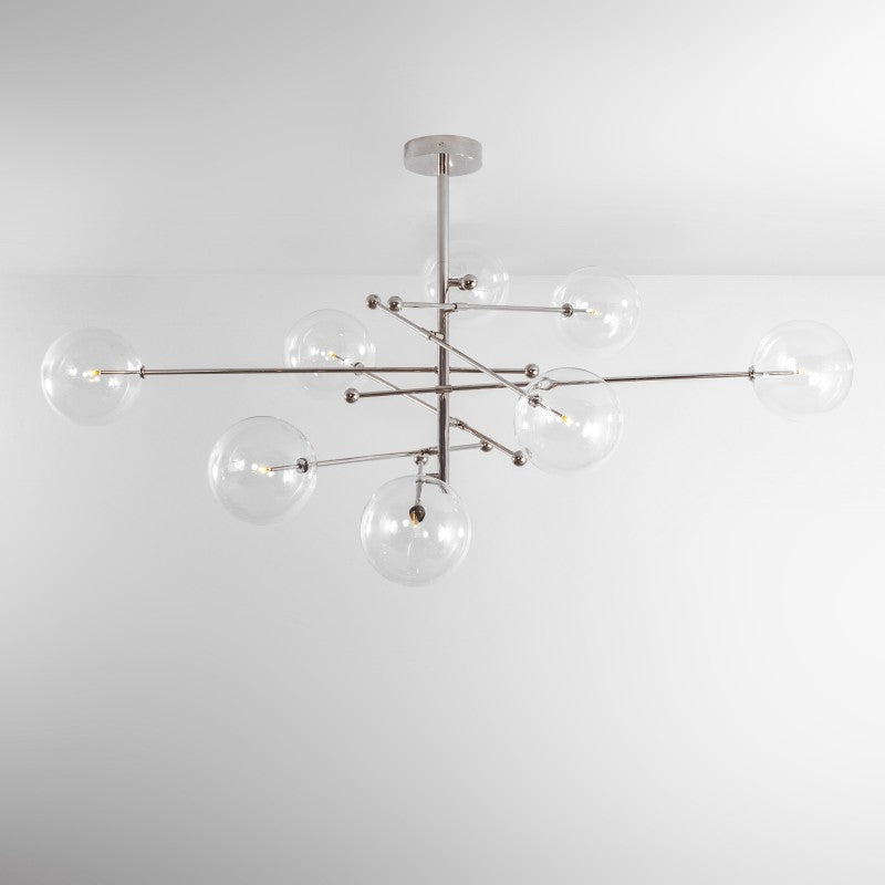 RD15 8-Light Modern Brass Chandelier - Schwung