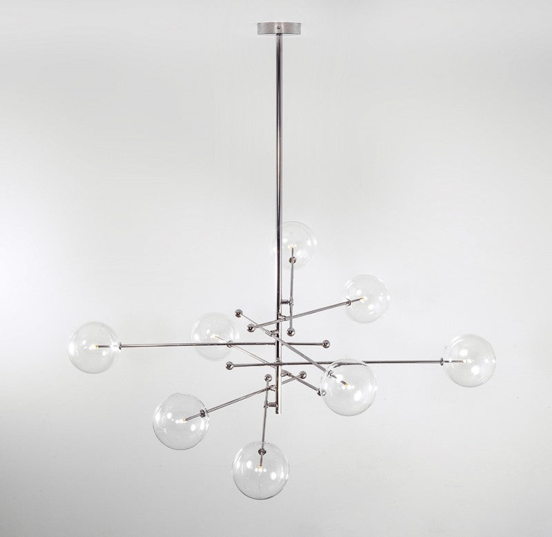 RD15 8-Light Modern Brass Chandelier - Schwung