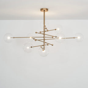 RD15 8-Light Modern Brass Chandelier - Schwung