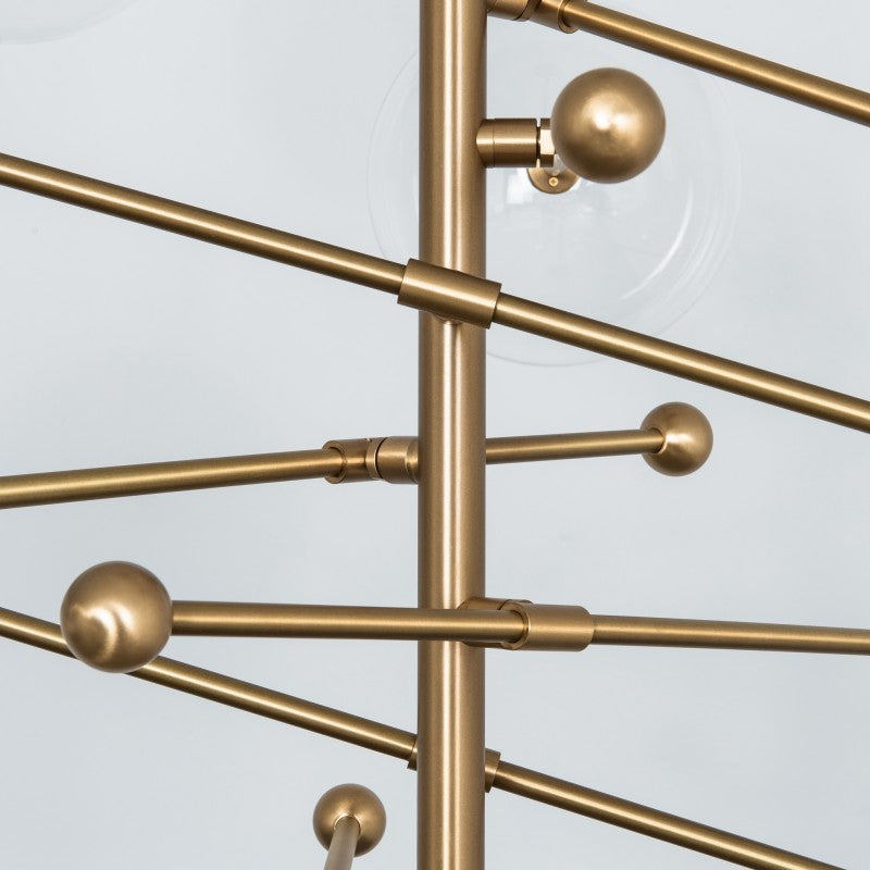 RD15 8-Light Modern Brass Chandelier - Schwung