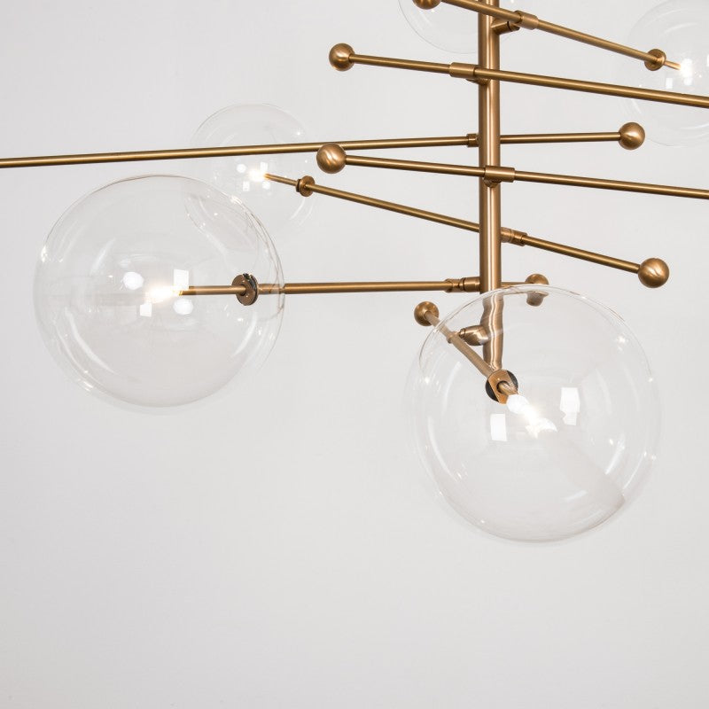 RD15 8-Light Modern Brass Chandelier - Schwung