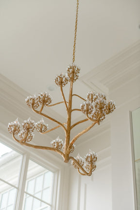 Luxury Branch Flower Chandelier in Gold for Living Room Staircase and Bedroom Lighting - Yovalighting