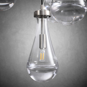 Raindrop Round Chandelier Modern Luxury Glass Chandelier For Living Room Dining Room