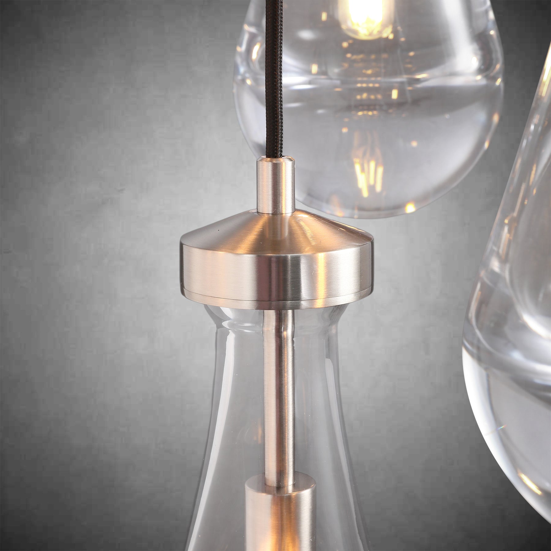 Raindrop Round Chandelier Modern Luxury Glass Chandelier For Living Room Dining Room