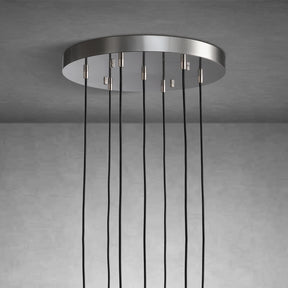 Raindrop Round Chandelier Modern Luxury Glass Chandelier For Living Room Dining Room