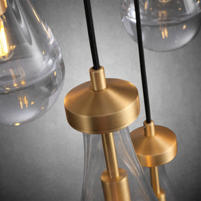 Raindrop Round Chandelier Modern Luxury Glass Chandelier For Living Room Dining Room