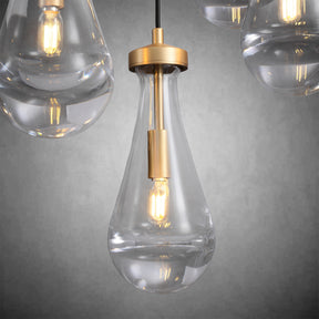 Raindrop Round Chandelier Modern Luxury Glass Chandelier For Living Room Dining Room