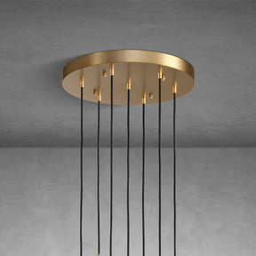 Raindrop Round Chandelier Modern Luxury Glass Chandelier For Living Room Dining Room