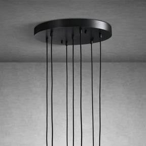 Raindrop Round Chandelier Modern Luxury Glass Chandelier For Living Room Dining Room