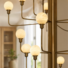Ramo Alabaster Foyer Large Chandelier