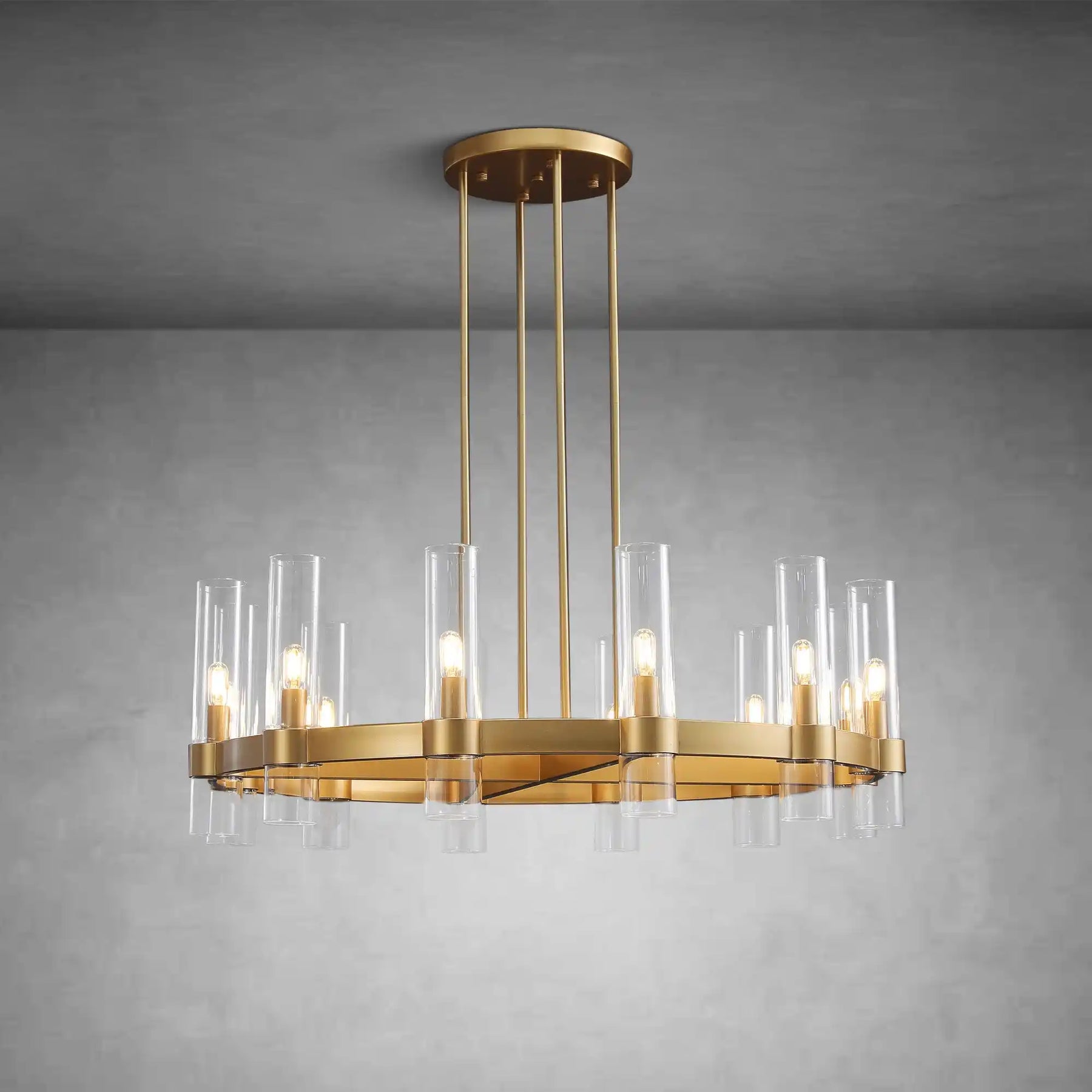 Nova Series Luxury Glass Round Chandelier