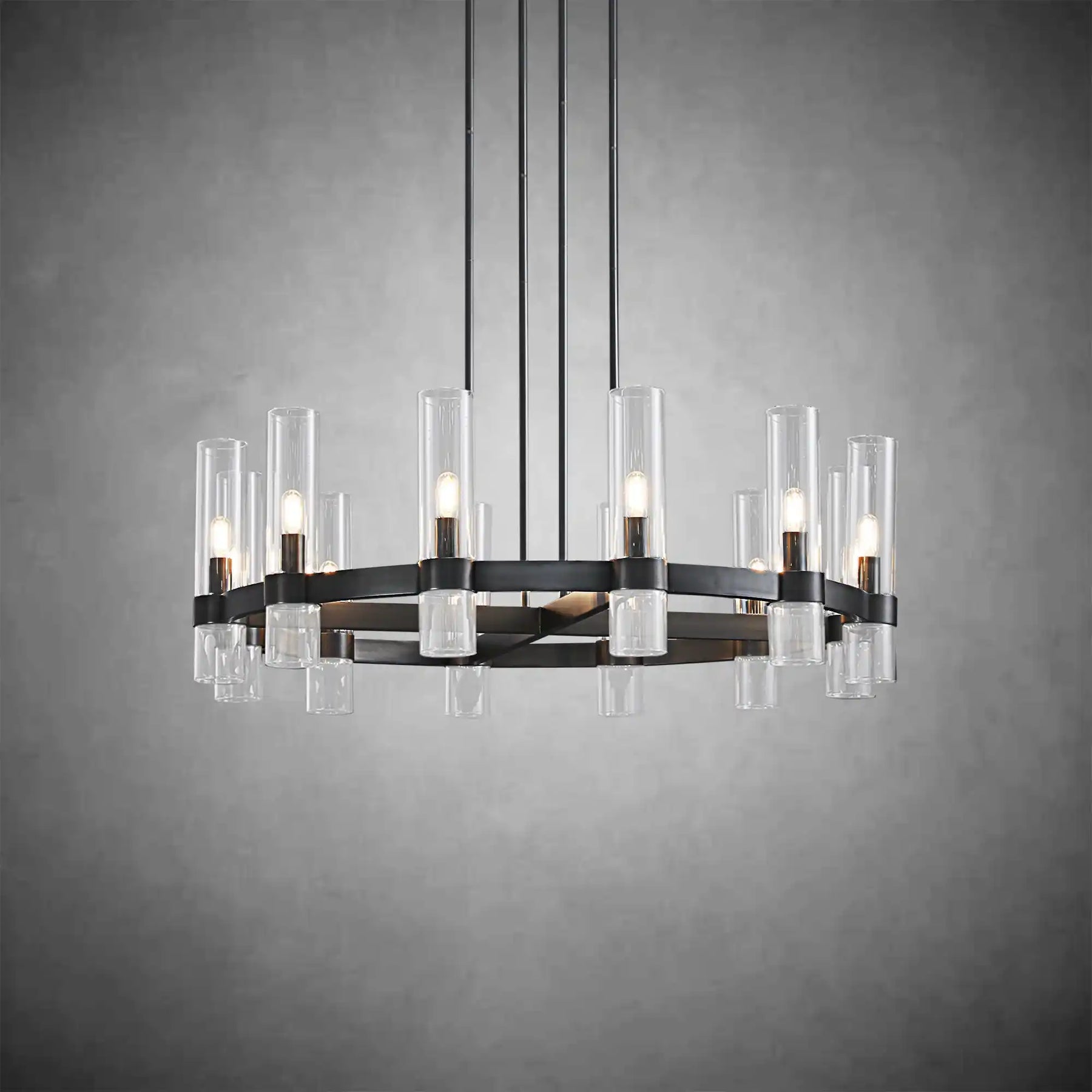Nova Series Luxury Glass Round Chandelier