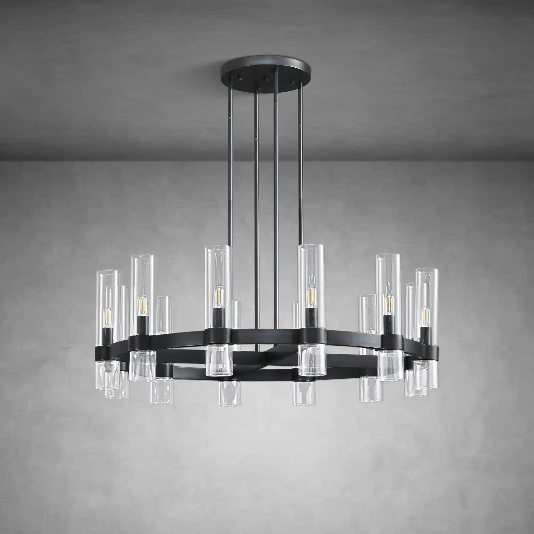 Nova Series Luxury Glass Round Chandelier