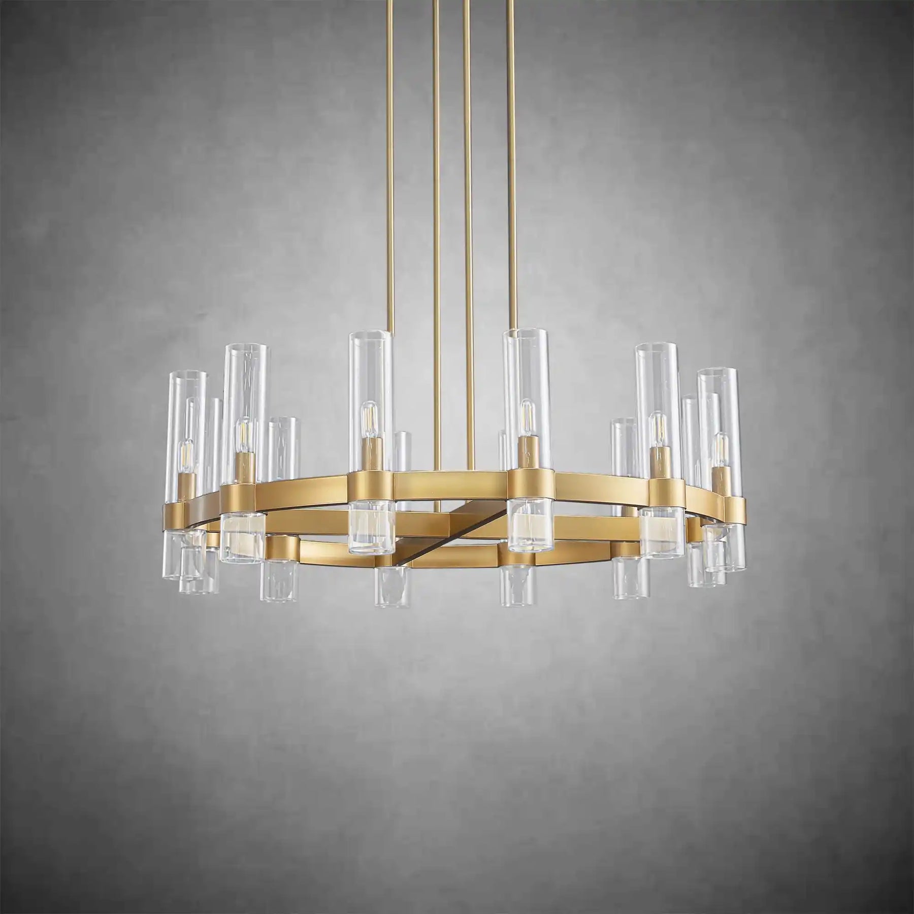 Nova Series Luxury Glass Round Chandelier