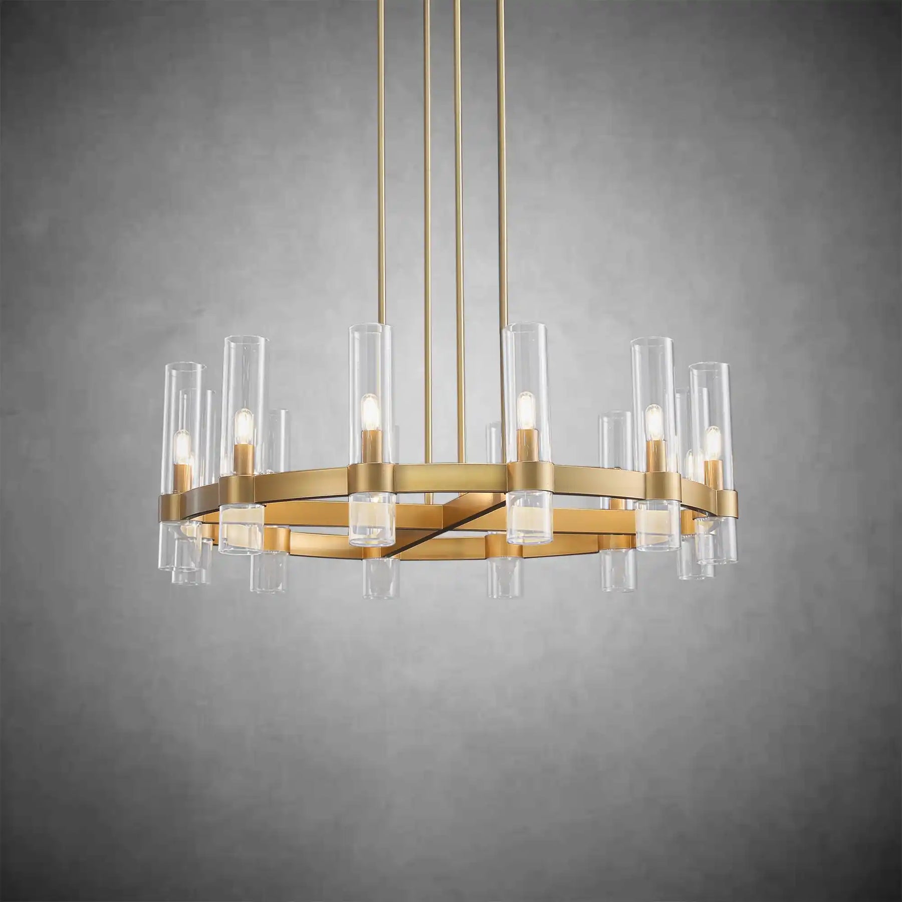 Nova Series Luxury Glass Round Chandelier