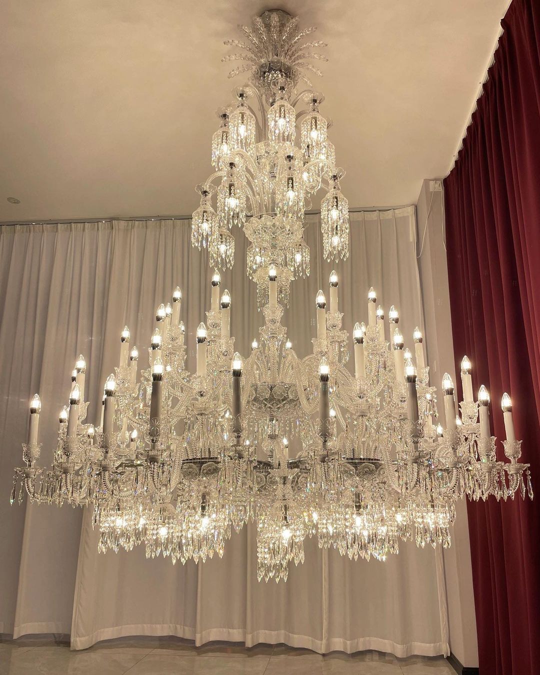 Luxury Large Multi Candles Chandelier Islam Crystal Ceiling Lighting Fixture For Living Room/ Hall Decoration