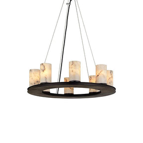 Alabaster Chandelier for Dining Table - Yovalighting