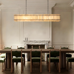 Lux Marcus Alabaster Linear Chandelier