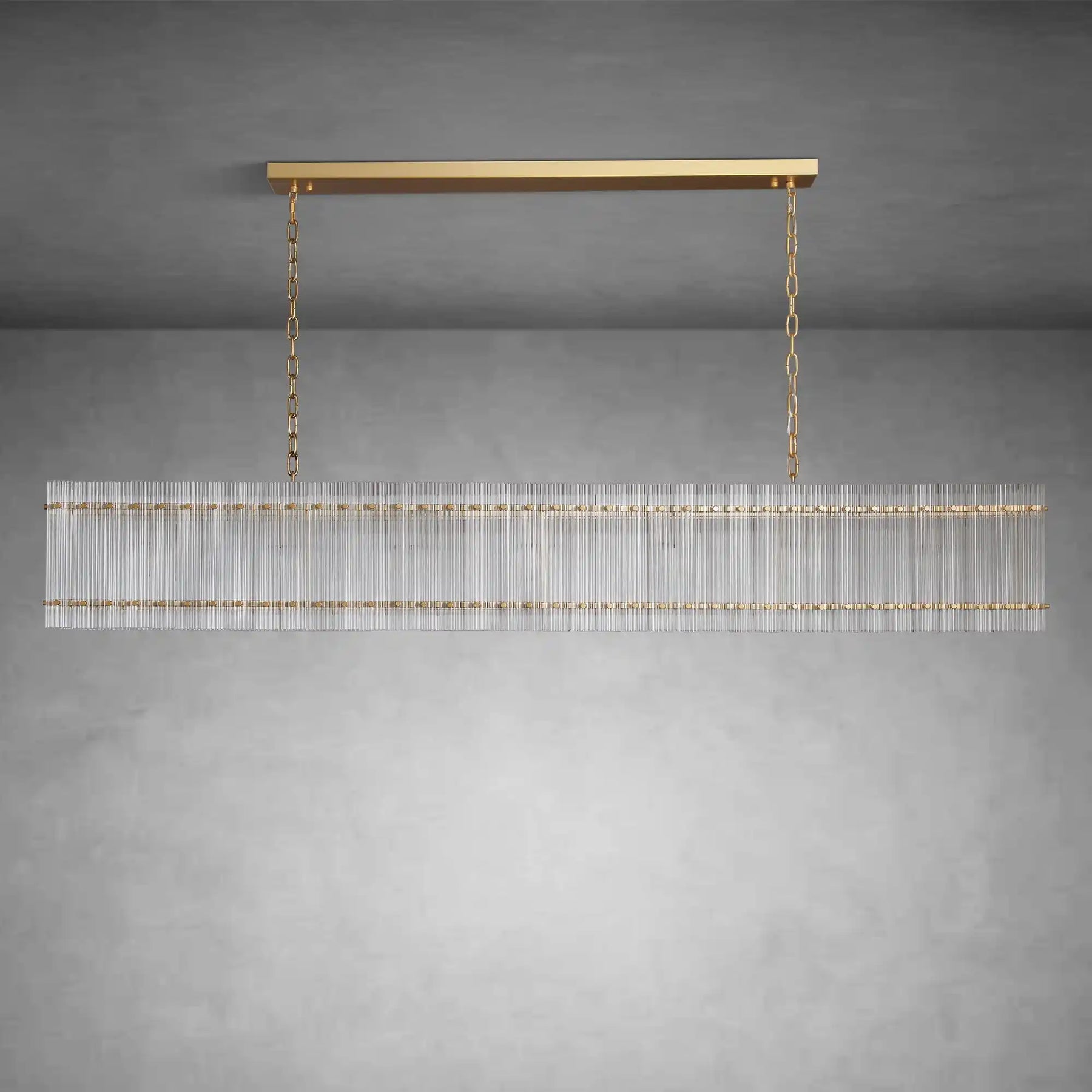 Lux Marcus Modern Rectangular Chandelier For Dining Room Kitchen