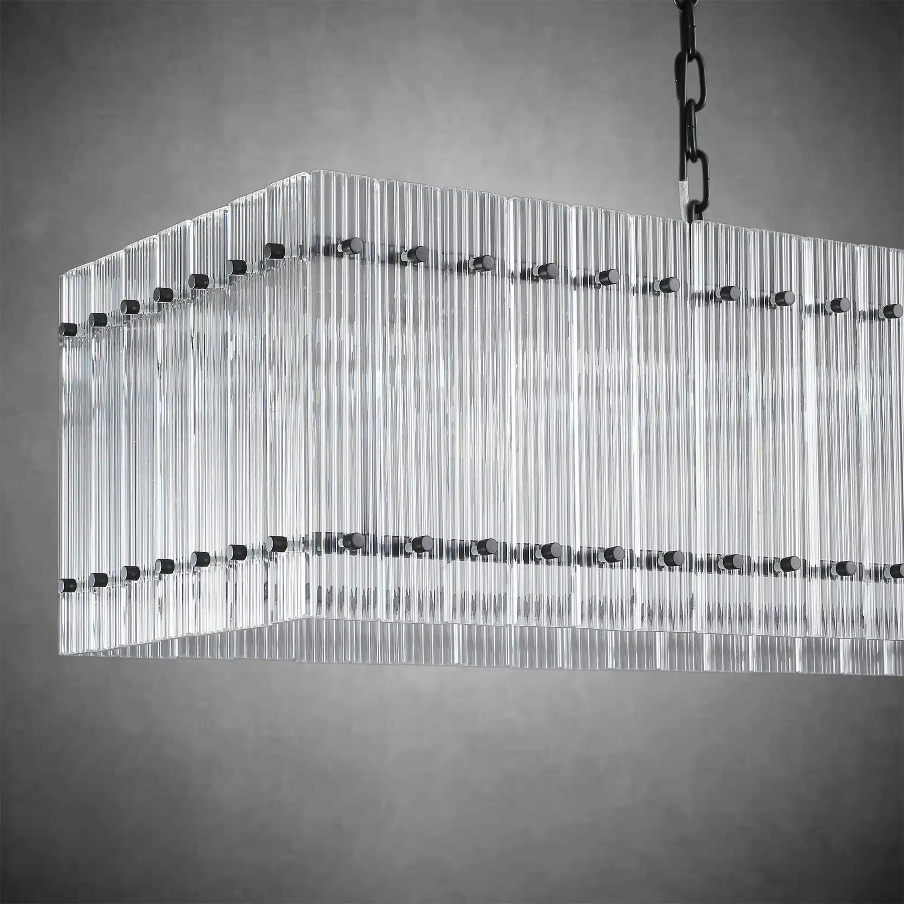 Lux Marcus Modern Rectangular Chandelier For Dining Room Kitchen