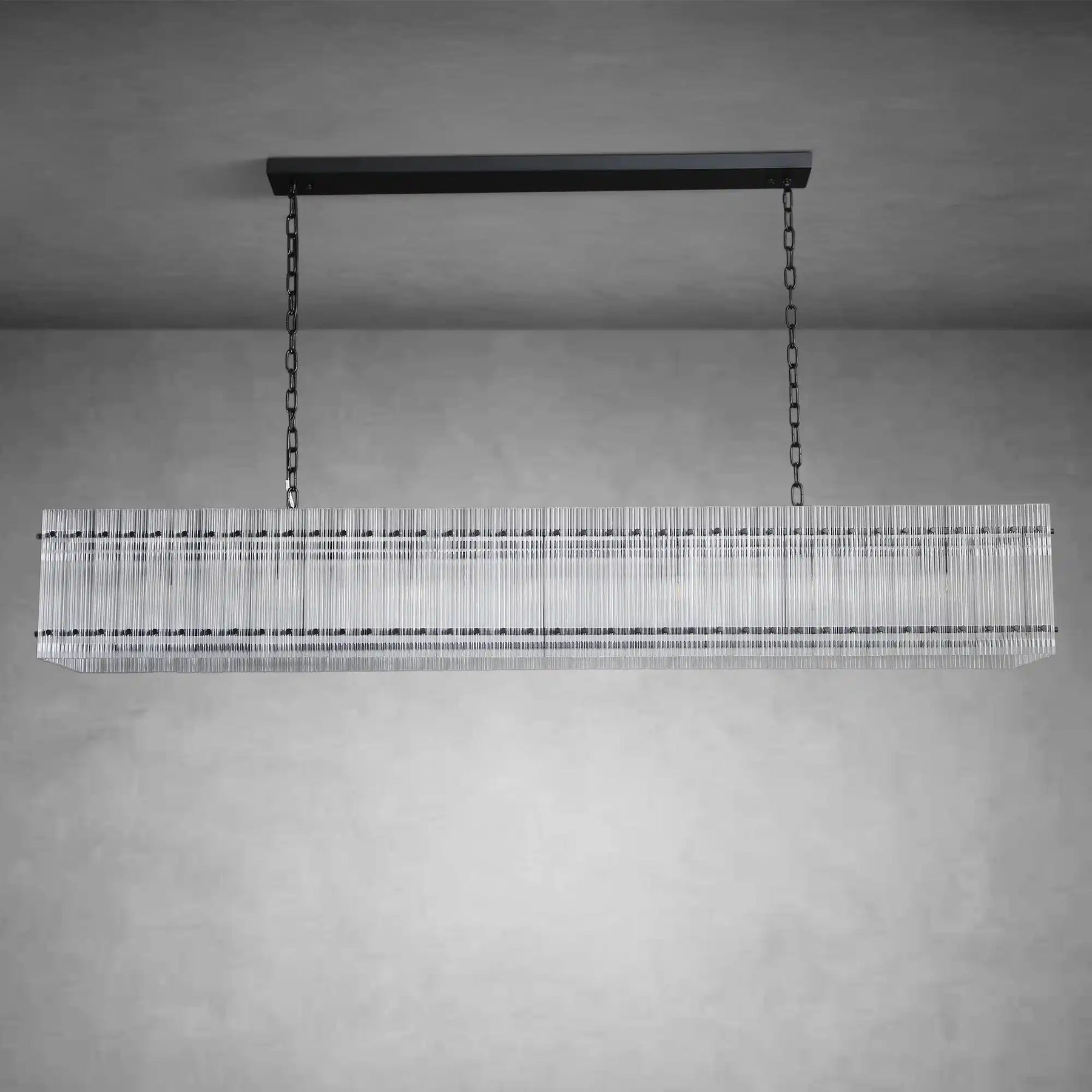 Lux Marcus Modern Rectangular Chandelier For Dining Room Kitchen
