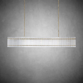 Lux Marcus Modern Rectangular Chandelier For Dining Room Kitchen