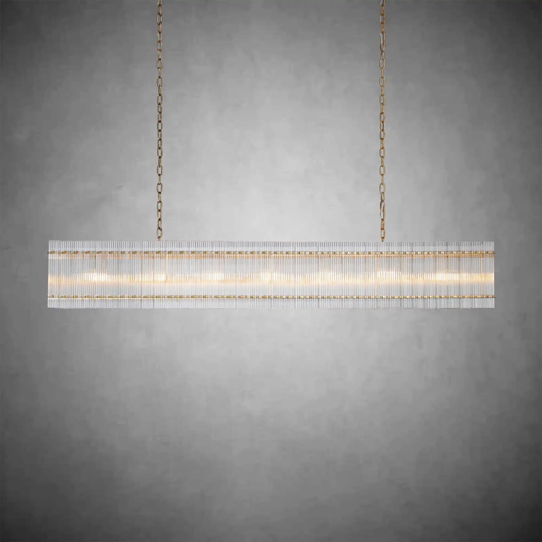 Lux Marcus Modern Rectangular Chandelier For Dining Room Kitchen
