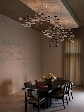 Galaxy Tidal Art Glass Crystal Spiral Chandelier