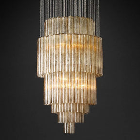 Grey Serena Multi-Tier Round Chandelier