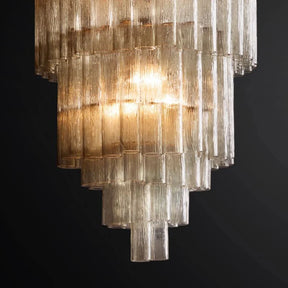 Grey Serena Multi-Tier Round Chandelier