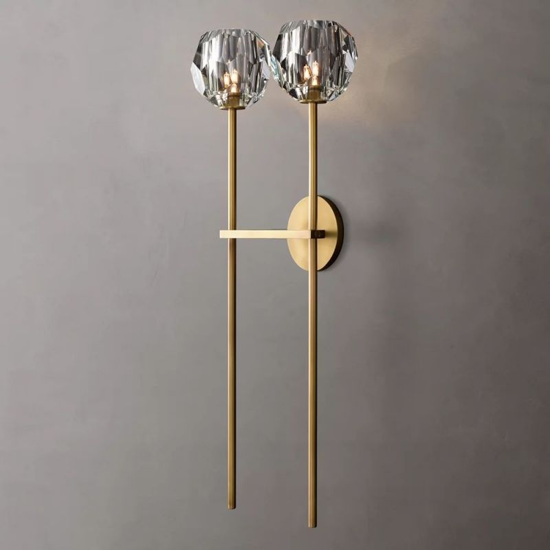 Kelly Glass Double Grand Wall Sconce