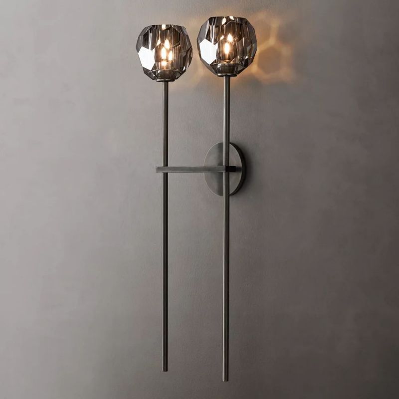 Kelly Glass Double Grand Wall Sconce